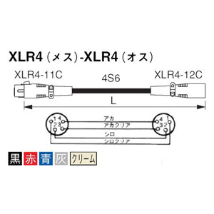 SC05 [XLR4ピン ケーブル 5m]