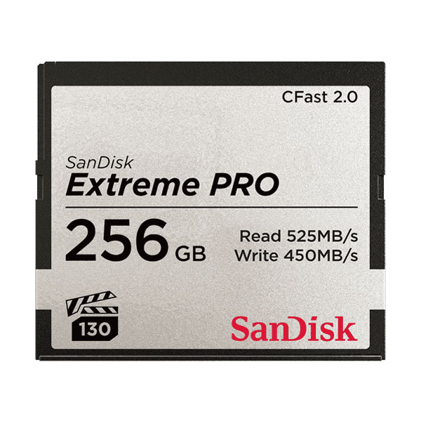 CFast2.0カード 256GB Extreme Pro SDCFSP-256G-J46D