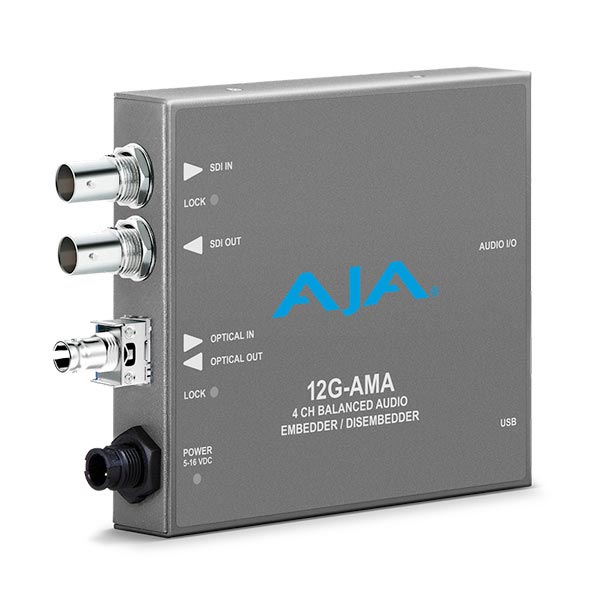 12G-AMA-R-ST オーディオエンベッダー/ディスエンベッダー(ST Fiberレシーバー搭載モデル)
