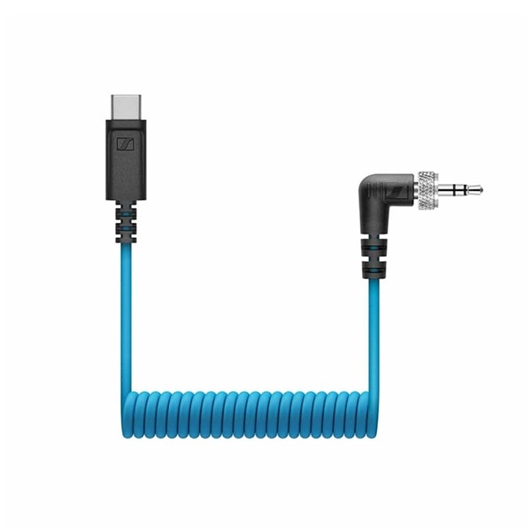 スクリューロック式 3.5 mm TRS - USB-C カールケーブル CL 35 USB-C