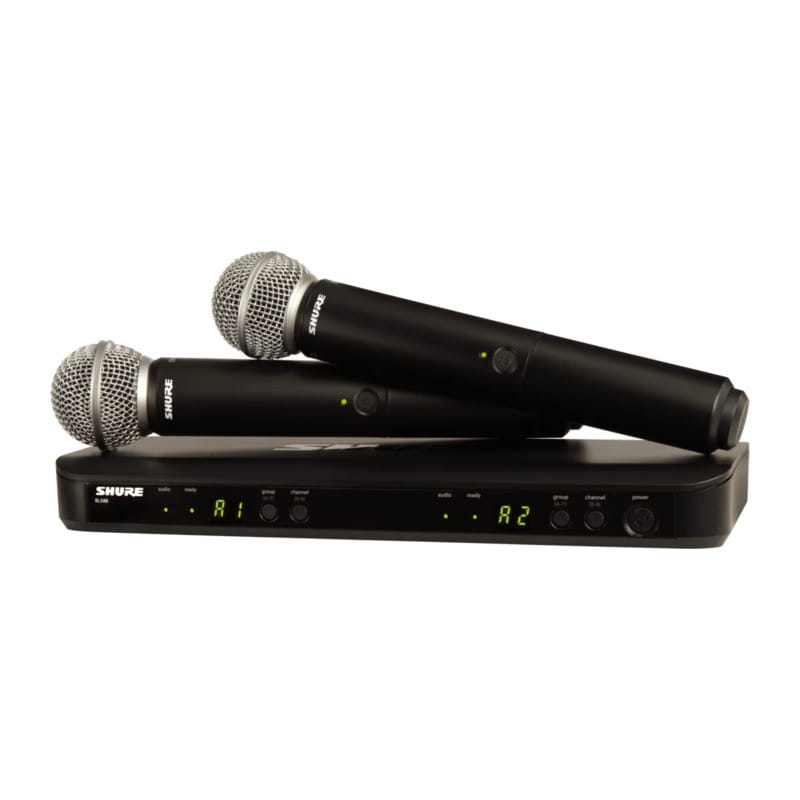 デュアルチャンネルハンドヘルド型ワイヤレスシステム BLX288/SM58