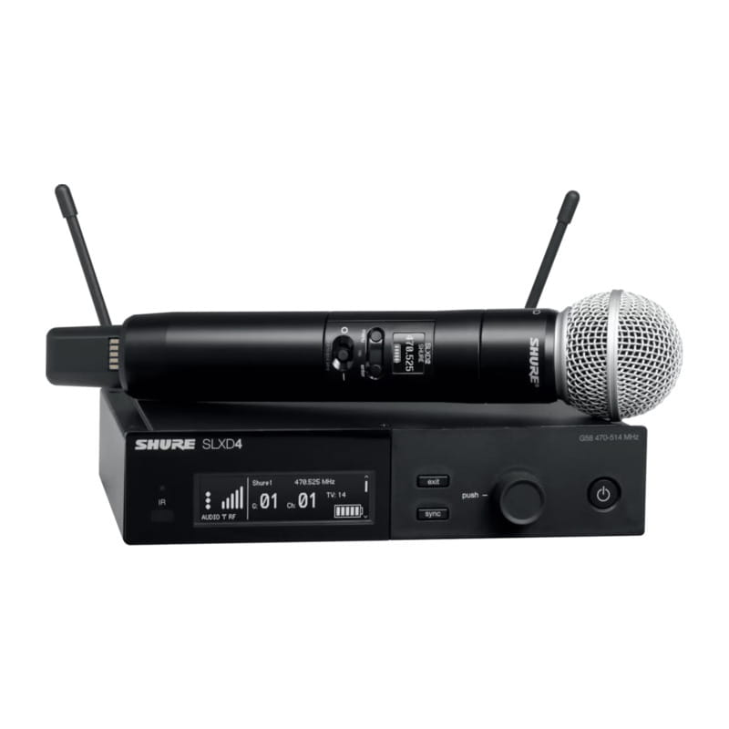 SM58ハンドヘルド型送信機ワイヤレスシステム SLXD24J/SM58-JB