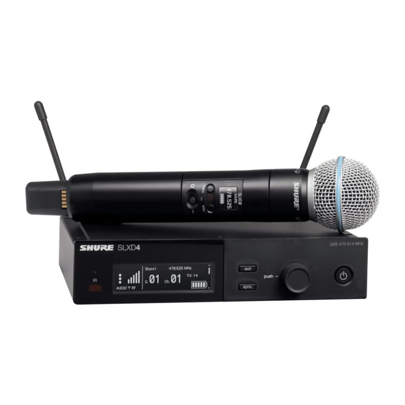 Beta58Aハンドヘルド型送信機ワイヤレスシステム SLXD24J/B58-JB