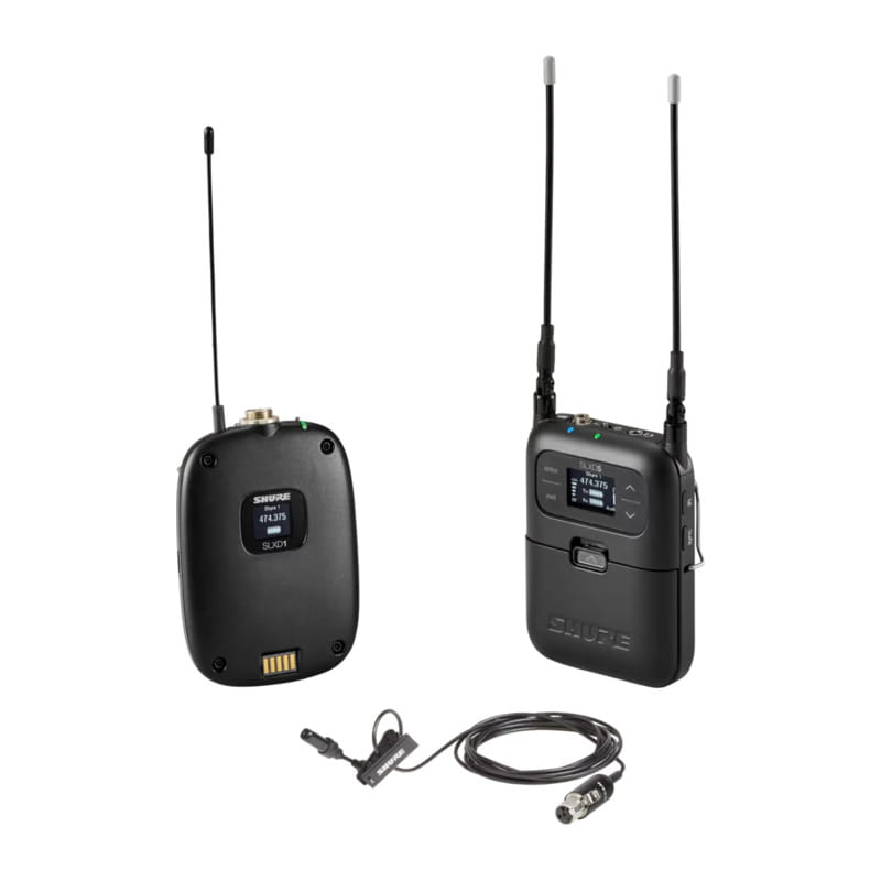 SLXD1ボディパック型送信機、UL4Bラベリアマイクロホンポータブルワイヤレスシステム SLXD15/UL4B-JB