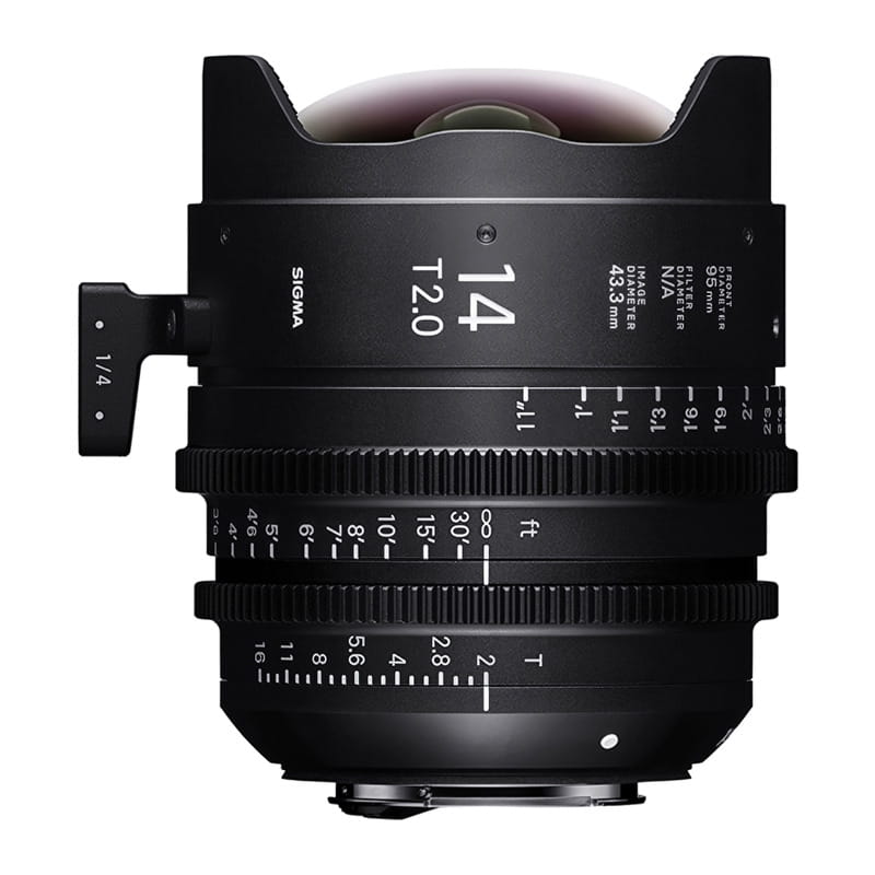 FF High Speed Prime Line 14mm T2 FF キヤノンEFマウント フィート表示