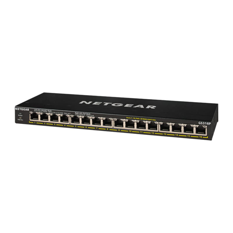GS316P-100AJS 16ポートPoE+(115W) アンマネージスイッチ