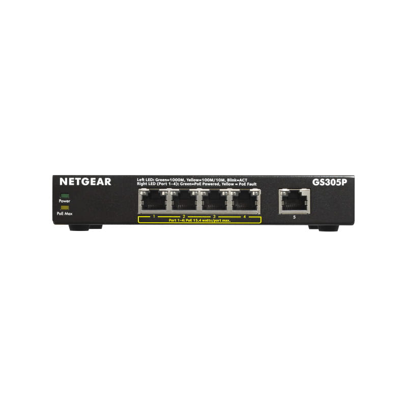GS305P-200JPS PoE+(63W)ギガ5ポート アンマネージスイッチ