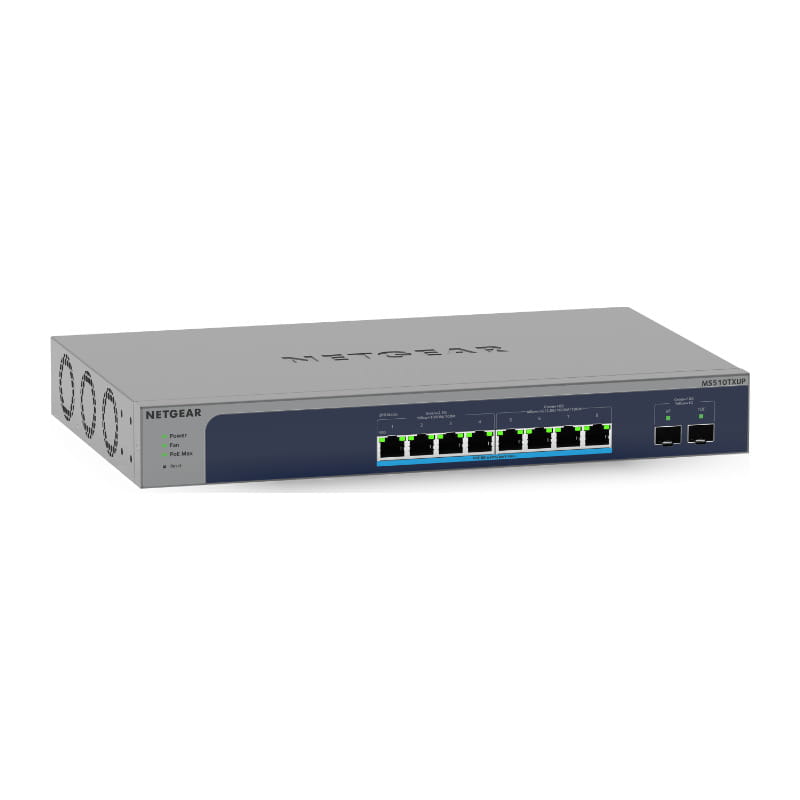 MS510TXUP-100AJS PoE++(295W) マルチギガx8 SFP+ x2 スマートスイッチ