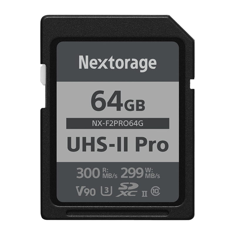 SDXC UHS-II U3 V90 メモリーカード 64GB NX-F2PRO64G