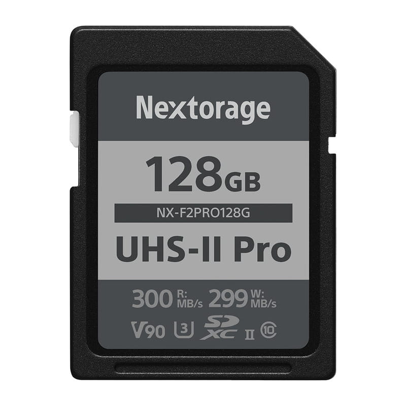SDXC UHS-II U3 V90 メモリーカード 128GB NX-F2PRO128G