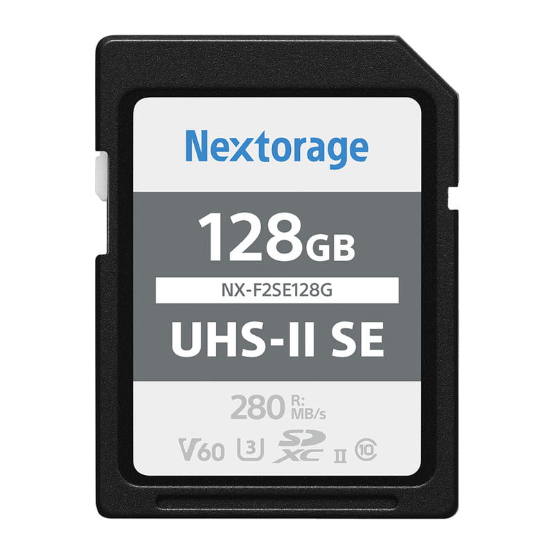 SDXC UHS-II U3 V60 メモリーカード 128GB NX-F2SE128G