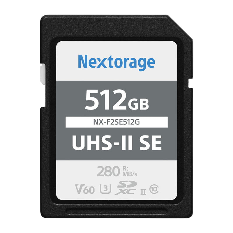 SDXC UHS-II U3 V60 メモリーカード 512GB NX-F2SE512G