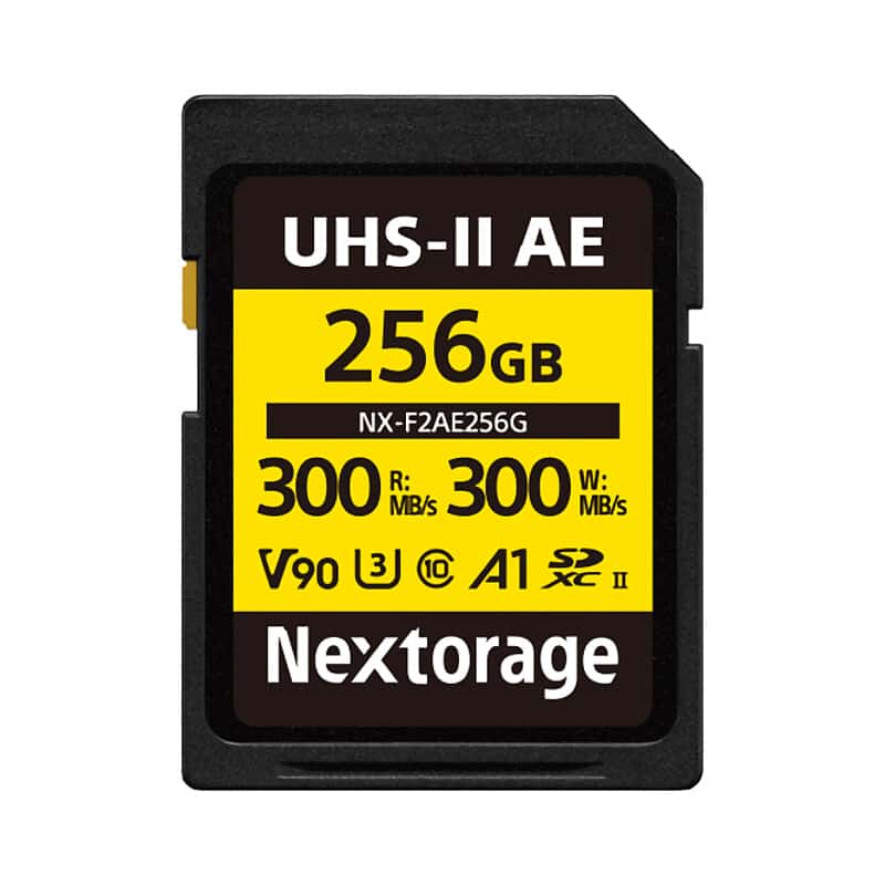 SDXC UHS-II U3 V90 メモリーカード 256GB NX-F2AE256G