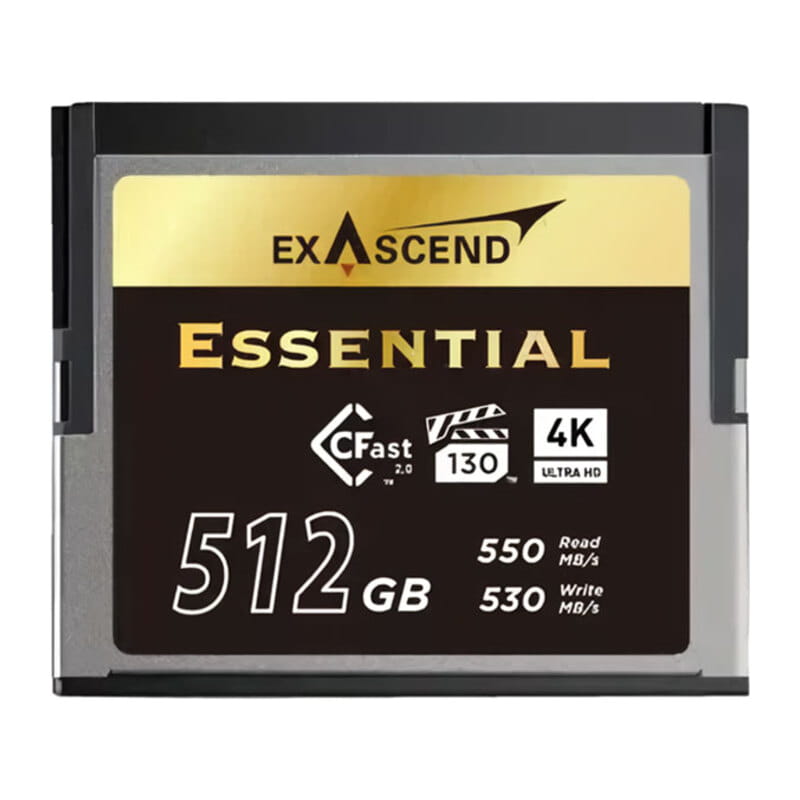Essential CFast 2.0 Card 512GB EXSD3X512GB