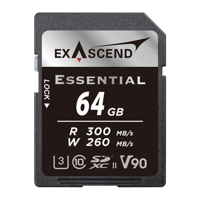 Essential UHS-II SDXC Card 64GB V90 EX64GSDU2-S