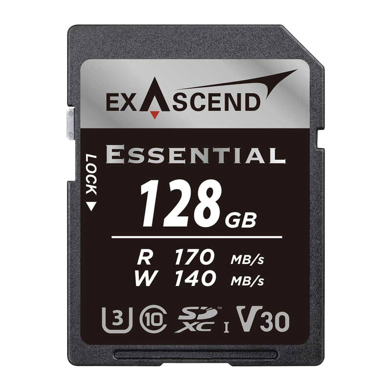 Essential UHS-I SDXC Card 128GB V30 EX128GSDU1-S