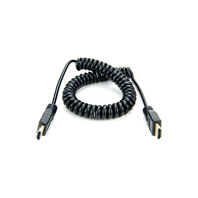 Coiled Full HDMI to Full HDMI Cable (50cm) ATOMCAB011
