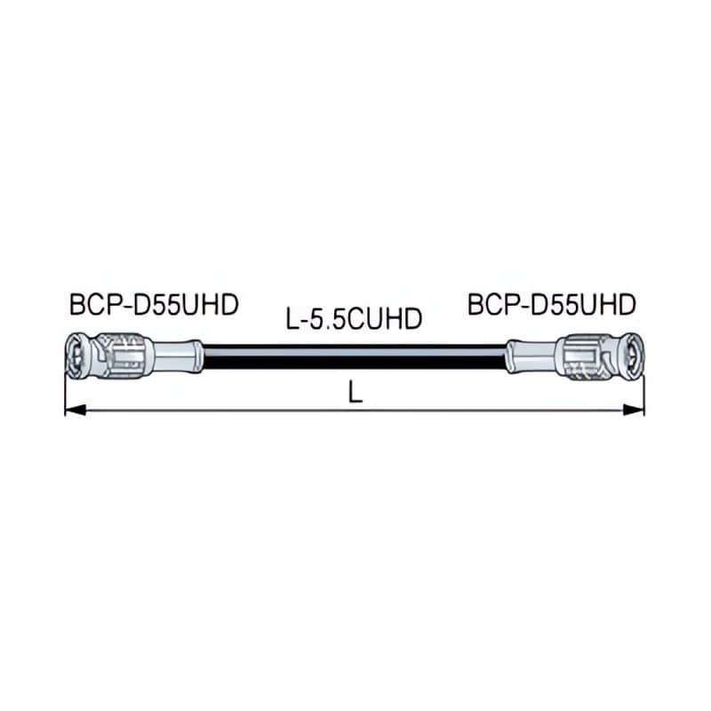D5.5UHDC50E BNCケーブル(12G-SDI対応) 50m 黒