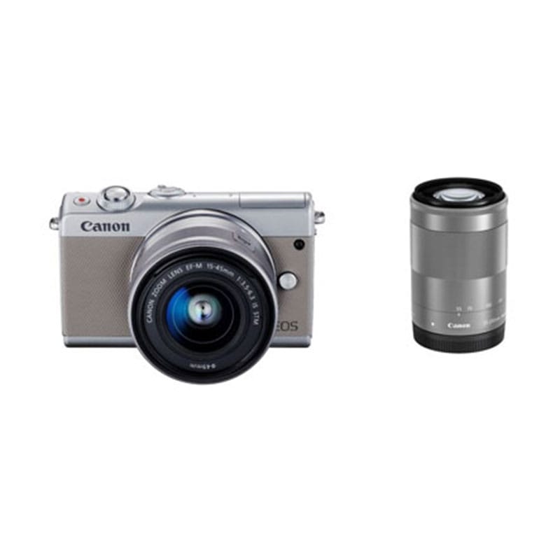 Canon EOS M100 ダブルズームキット グレー （アウトレット）｜フジヤカメラ