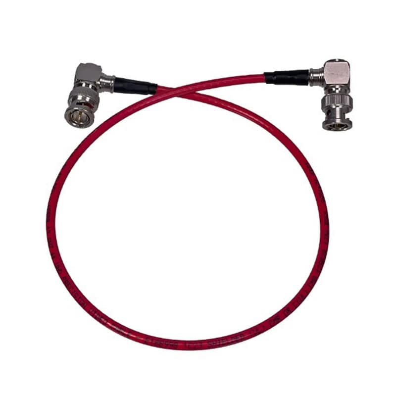 TRUE 12G 4K Shielded thin SDI Cable 24 Right Angle - Right Angle (Red)