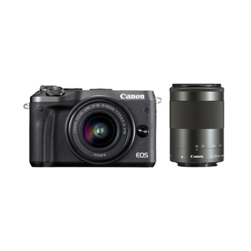 EOS M6 ダブルズームキット ブラック （アウトレット）