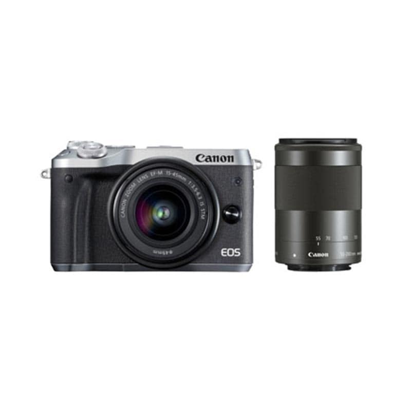 EOS M6 ダブルズームキット シルバー （アウトレット）
