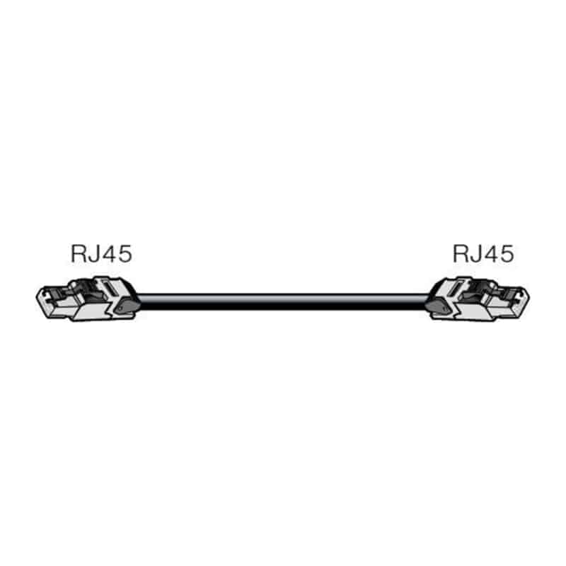 ETC6A-10-T 移動用LANケーブル(Cat6A) RJ-45 シールド付 10m