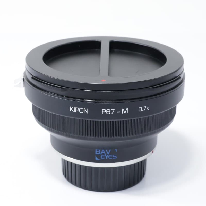 kyu camera 中古品 KIPON Pentax 67 0.7x - Baveyes フォーカルレデューサー ABランク