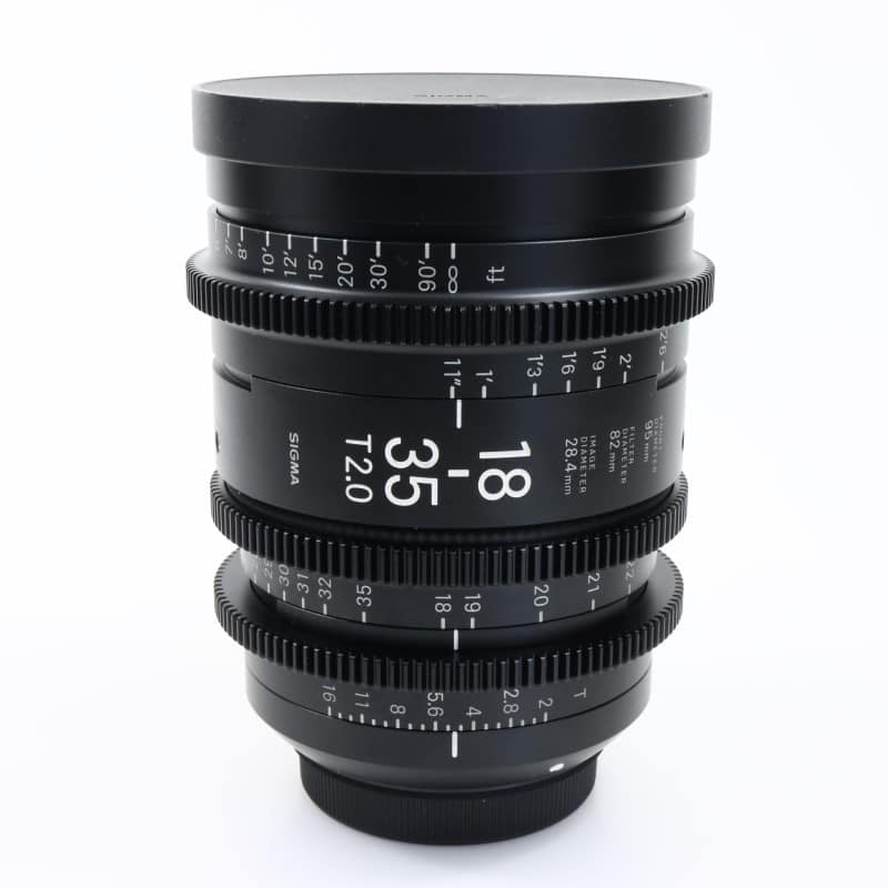 18-35mm T2/EF feet [High Speed Zoom Line 18-35mm T2 EFマウント フィート表示]