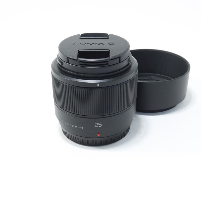 Panasonic LUMIX G 25mm/F1.7 ASPH. ブラック H-H025-K 中古