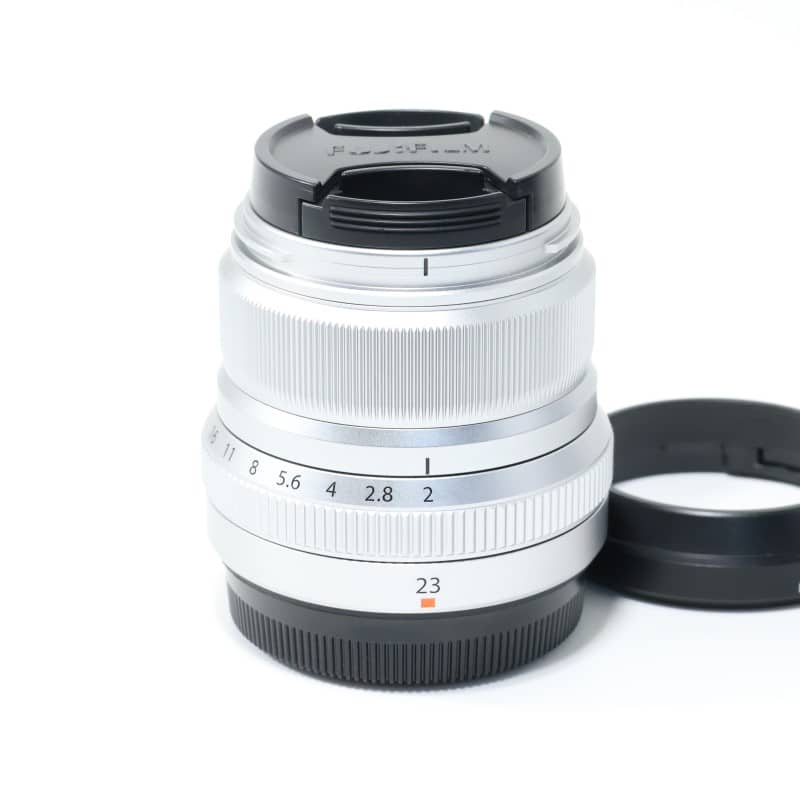 Fujinon XF23mmF2 R WR 純正フード&フィルター付　中古 フジノン XF23mmF2 R WR シルバー 中古 別売フード付属｜Yahoo