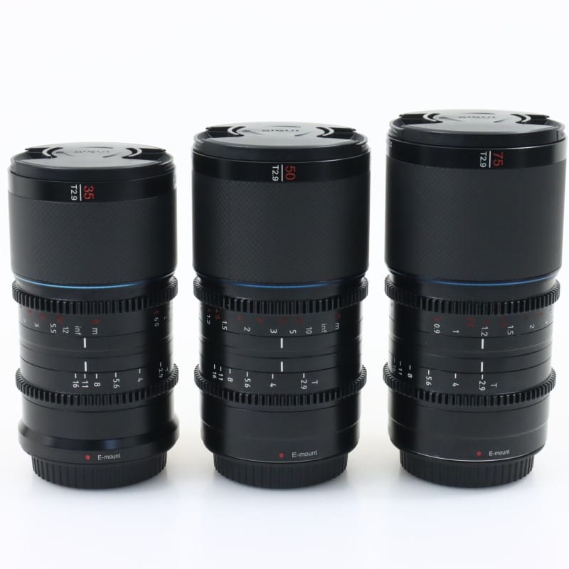 Saturn T2.9 1.6x Carbon Fiber Full Frame Anamorphic Lens Set E Mount(35mm/50mm/75mm Neutral)