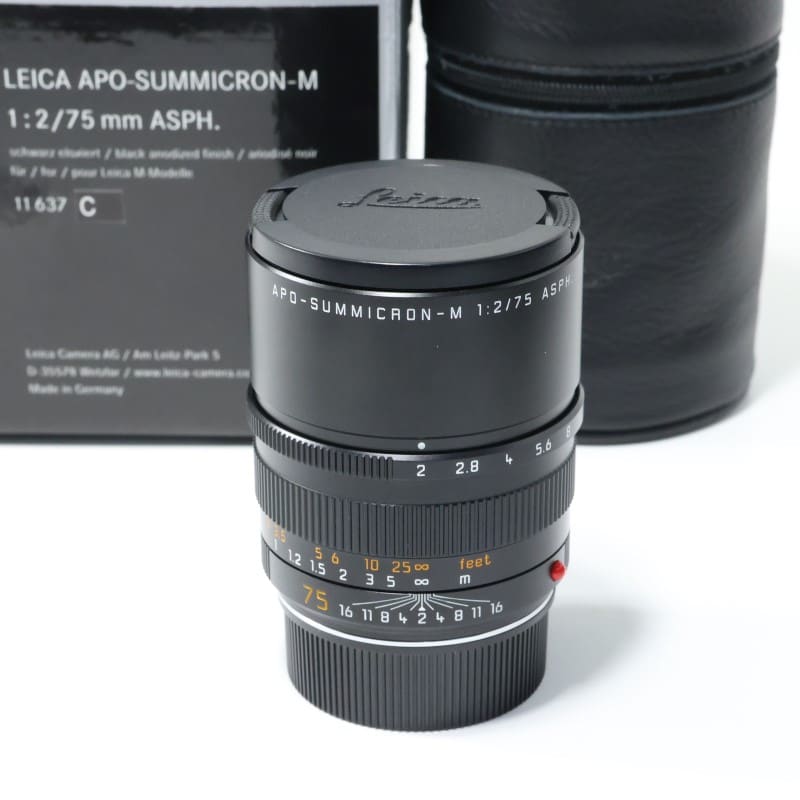 ライカ アポ・ズミクロンM f2/75mm ASPH. ブラック 11637C