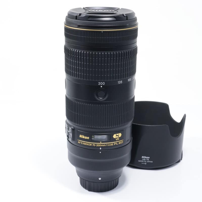Nikon 70-200mm VR レンズ 中古美品 Nikon AF-S NIKKOR 70-200mm f/2.8E FL ED VR Aランク 中古｜フジヤカメラ