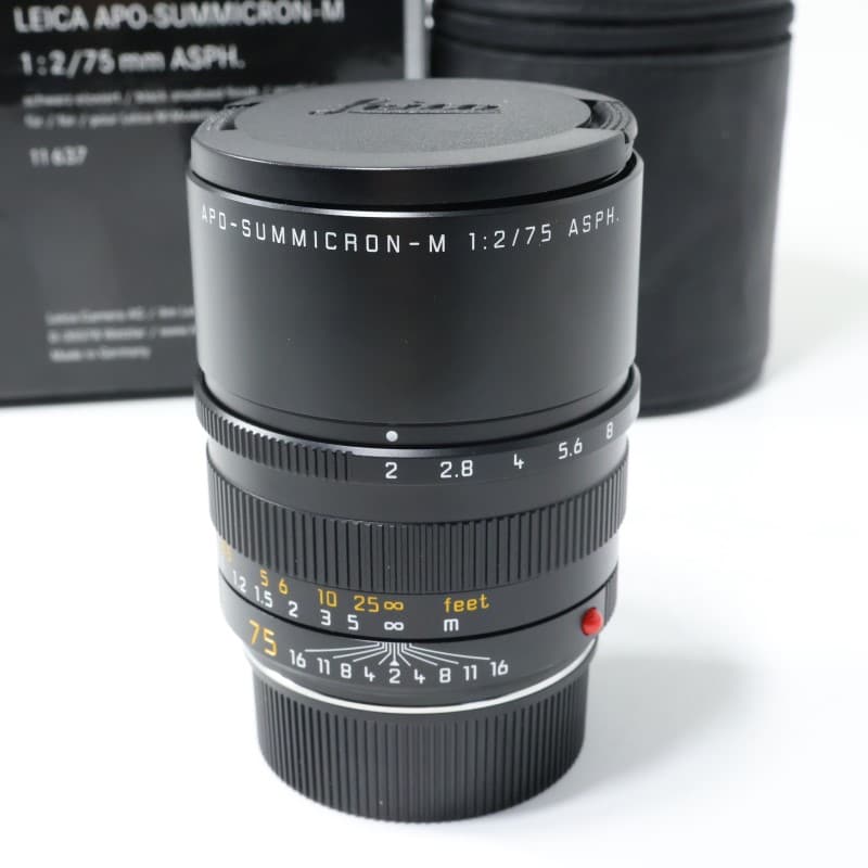 ライカ アポ・ズミクロンM f2/75mm ASPH. ブラック 11637C