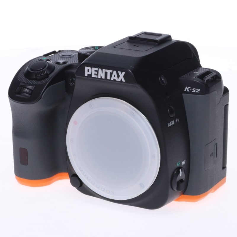 PENTAX K-S2 ボディ ブラック × オレンジデジタル一眼
