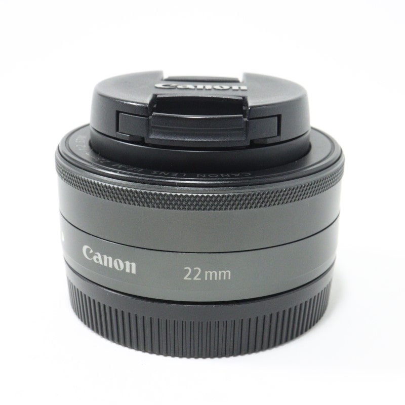 Canon EF-M 22mm F2 STM グラファイト 中古 C2120145222131｜フジヤカメラ