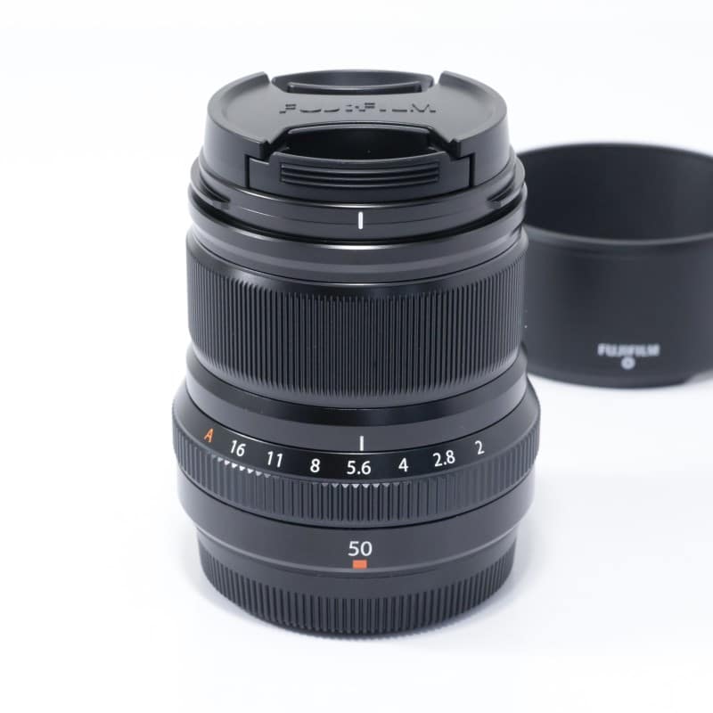 富士フイルム フジノンレンズ XF50mmF2 R WR ブラック AB+ランク 中古