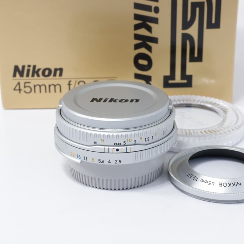 Nikon Ai Nikkor 45mm F2.8P シルバー AB-ランク 中古｜フジヤカメラ