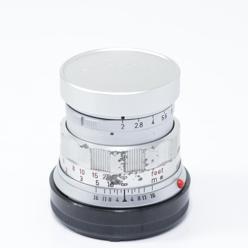 ライカ IIIF ST ズミクロン　2/50 Leica Leica ズミクロン 50mm F2 固定鏡胴 後期型 シルバー Bランク 中古