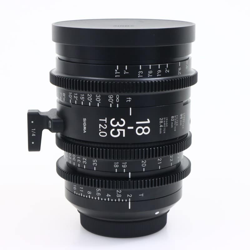18-35mm T2/EF feet [High Speed Zoom Line 18-35mm T2 EFマウント フィート表示]