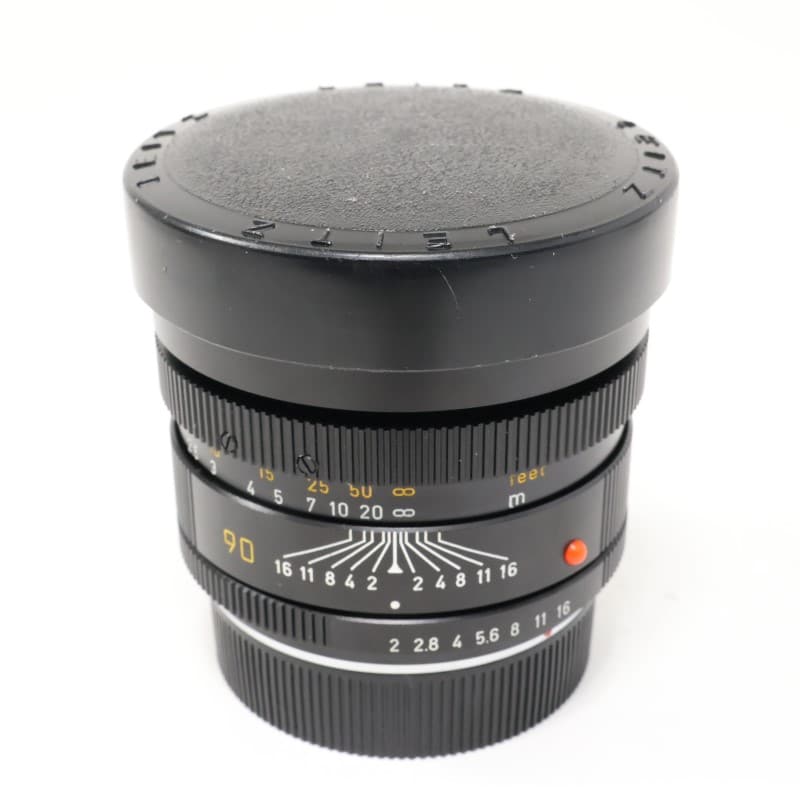 希少 黒入荷！ Leica ズミクロン C2120164711456｜中古 中古 3カム F2 90mm R レンズ(単焦点)