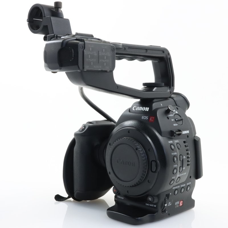大人気 CANON EOS C100 モニターFはクローズアップレンズ装着済み ビデオカメラ