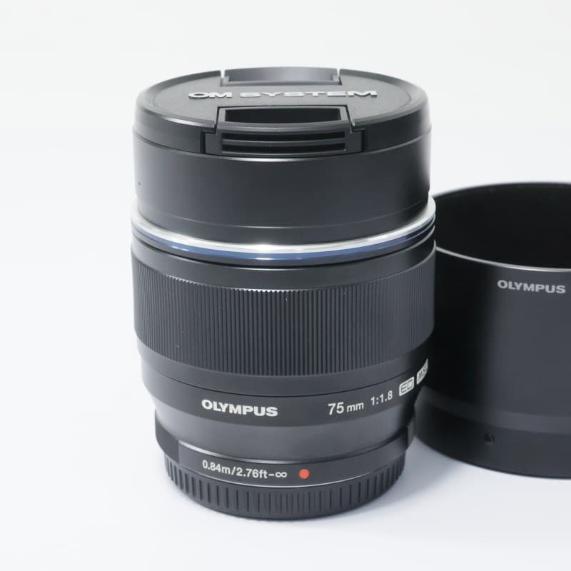 OLYMPUS／OM SYSTEM M.ZUIKO DIGITAL ED 75mm F1.8 ブラック Aランク