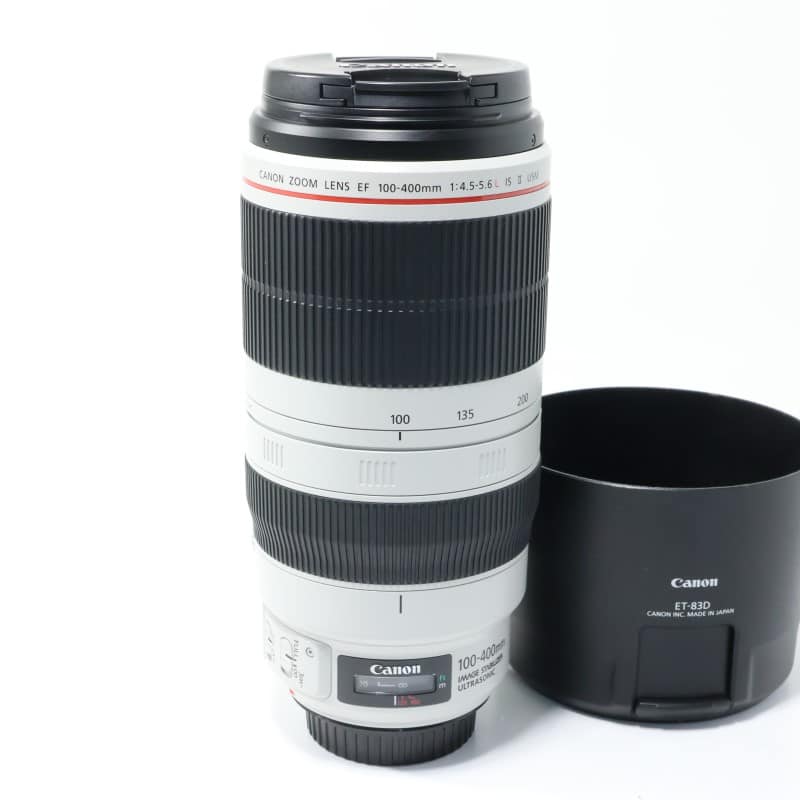【美品】EF100-400mm F4.5-5.6L IS II USM カメラレンズ EF100-400mm F4.5-5.6L IS II USM ホワイト [キヤノンEF