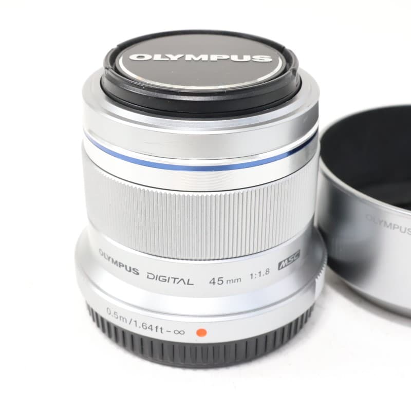 OLYMPUS／OM SYSTEM M.ZUIKO DIGITAL 45mm F1.8 シルバー 中古