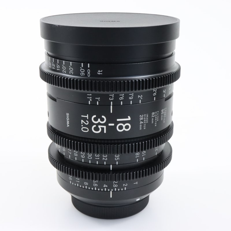 18-35mm T2/EF feet [High Speed Zoom Line 18-35mm T2 EFマウント フィート表示]