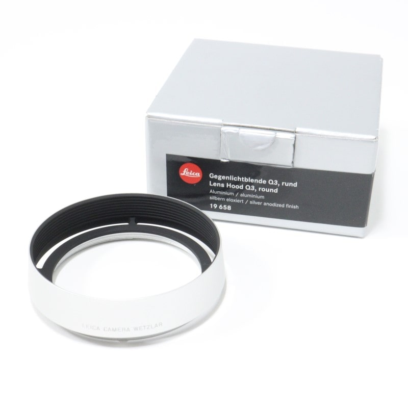Leica Q用 レンズフード シルバー 19658 中古 C2120181300428｜フジヤ
