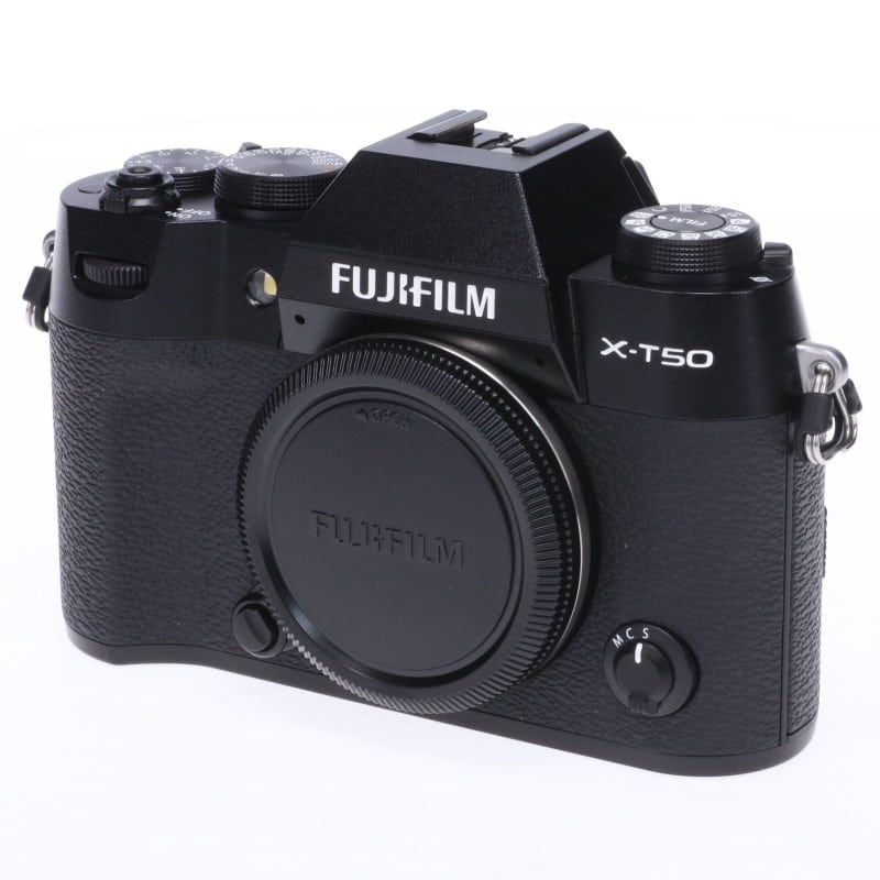 富士フイルムX-T50ブラックボディ　バッテリー他　ショット数3501枚 富士フイルム FUJIFILM X-T50 ボディ ブラック Aランク 中古｜フジヤカメラ