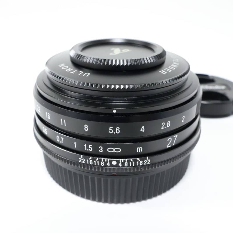 【美品】フォトグレンダー ULTRON 27mmF2 X-mount ブラック Voigtlander(フォクトレンダー) ULTRON 27mm F2 X-mount